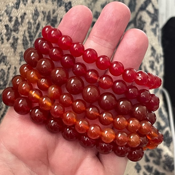 Genuine carnelian bracelets - Picture 3 of 5
